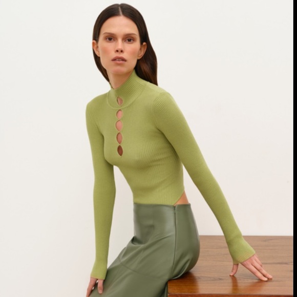 OTAJE | Cutout Knit Bodysuit - Picture 10 of 11